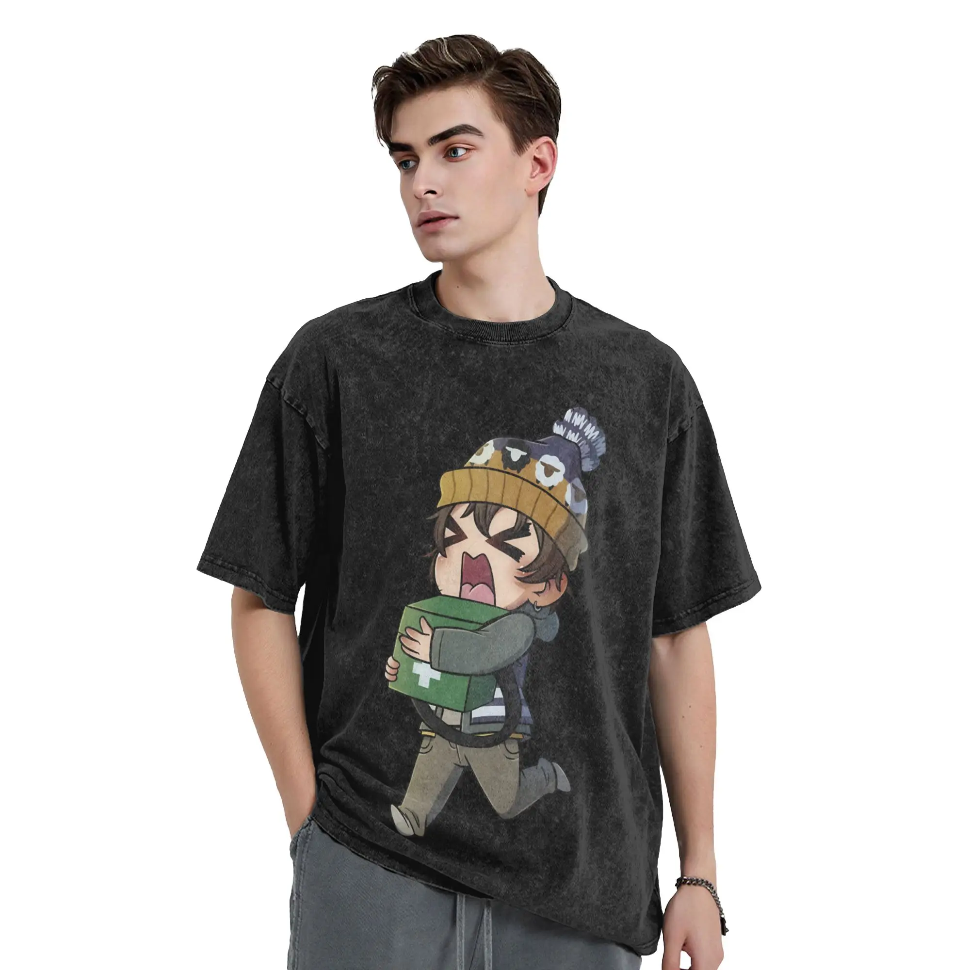 Bryan Hodukavich Chibi Medical Courier T-Shirts Men  Funny Cotton Tees Round Neck Short Sleeve T Shirts Plus Size Tops