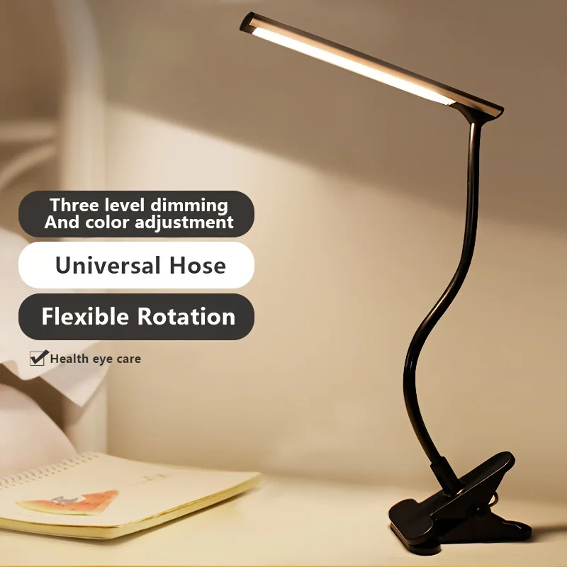 Nieuw Opgewaardeerde Populaire Led Clip Bureau Draagbare Usb Clip Oogbescherming Bureaulamp Dimmende Slaapzaal Studielamp Bedclip Lamp