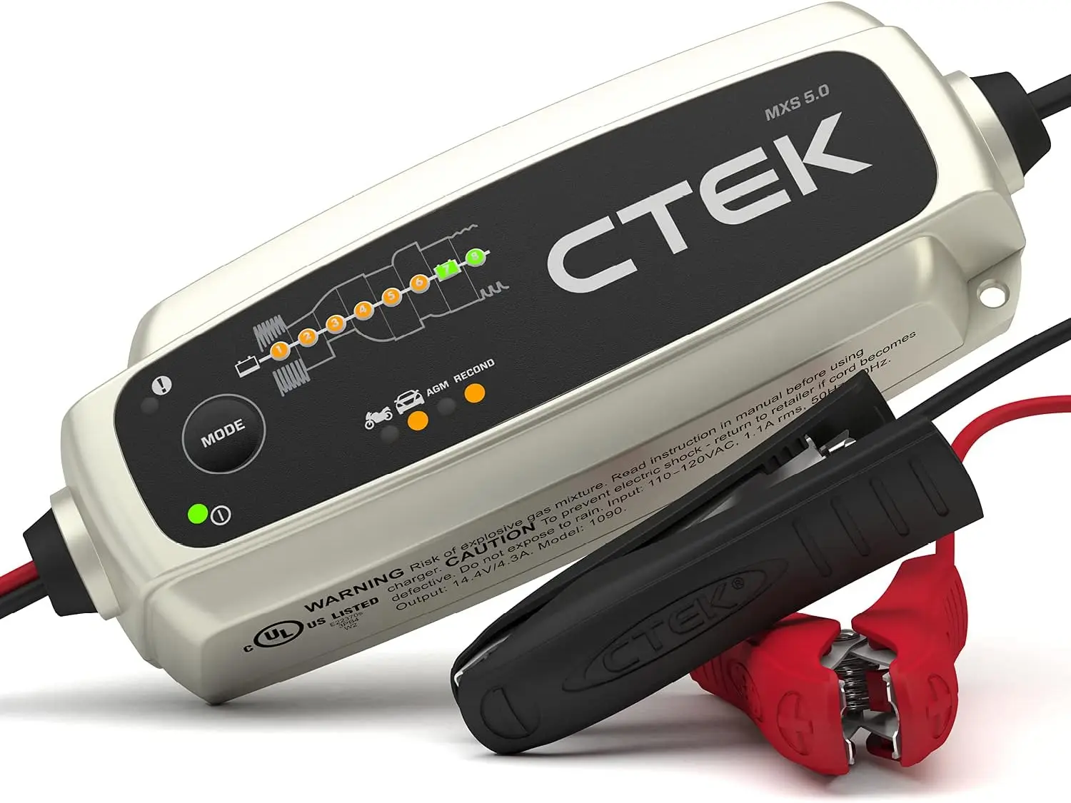 

CTEK - 40-206 MXS 5.0 Fully Automatic 4.3 amp Battery Charger and Maintainer 12V