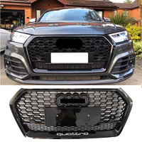For Audi Q5 modified RSQ5 2018 2019 2020 Front bumper mesh Racing grills Grill Honeycomb Hood Cover Plate Car Accessories