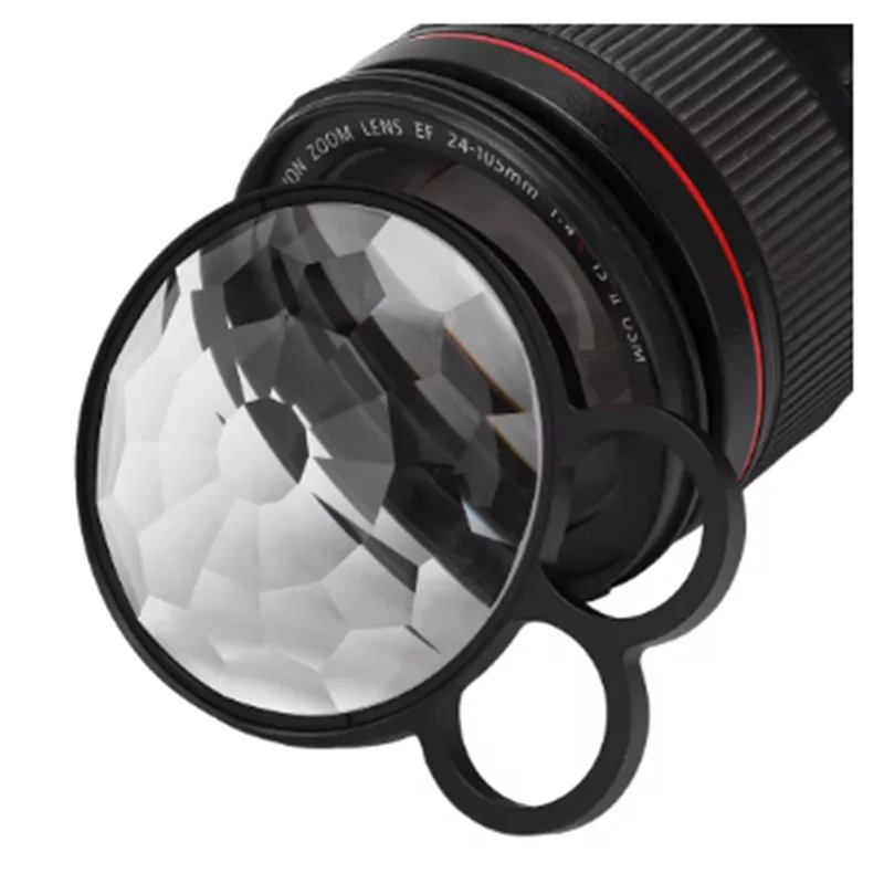 

LBER Camera Lens Filters Handheld Camera Filter 77Mm Kaleidoscope Special Effects Lens Photography Accessories