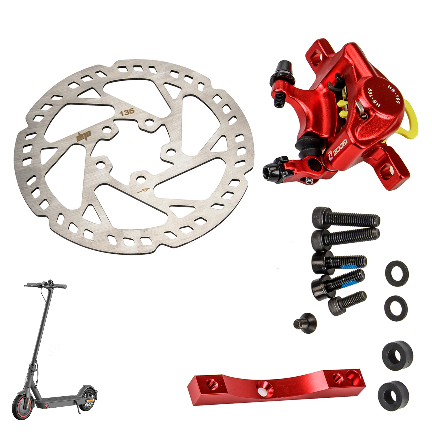 

Xtech Aluminium Alloy Hydraulic Brake Kit For Xiaomi M365/1S/Pro/Pro 2 Electric Scooter Hydraulic Brakes Disc Piston Accessories