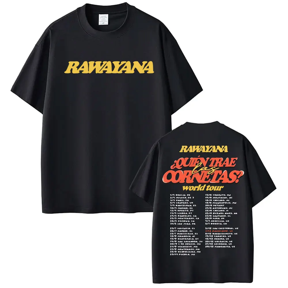 Band Rawayana ¿Quién Trae Las Cornetas? Camiseta con gráfico World Tour para hombre y mujer, camisetas vintage en oferta, camisetas holgadas de verano