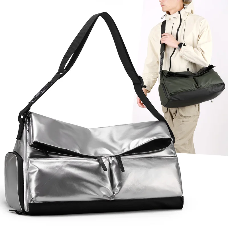 Unisex Multi-Functional Large Capacity Gym Duffle Bag Waterproof Wet-Dry Compartment Shoe Storage Spacious Travel Bag