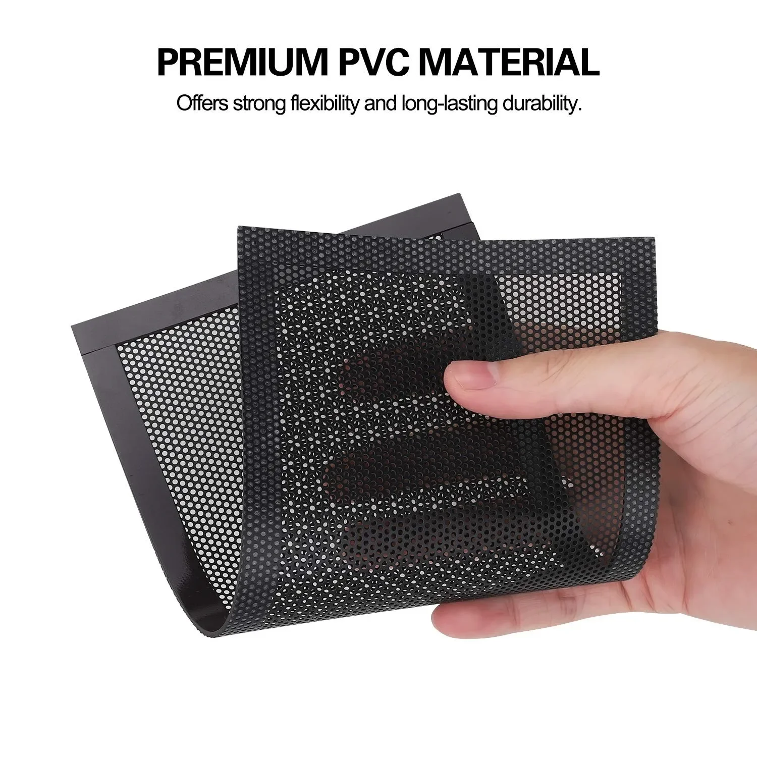 Wsellda 12x12cm 12x24cm filtro de poeira para ventilador refrigerador de computador quadro magnético ventilador de pc poeira malha pc cooler filtro à prova de poeira capa de pvc