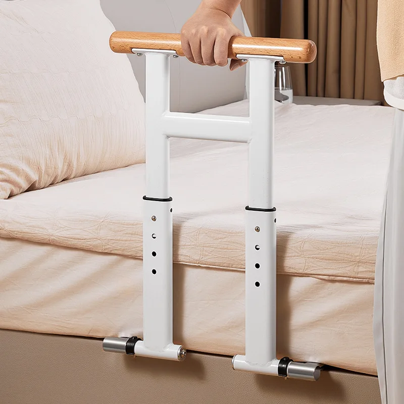 New Solid Wood Bed Side Armrest Elderly Stand up Help Railing Fall Protection Fantstic Product Stainless Steel Guardrail Get up