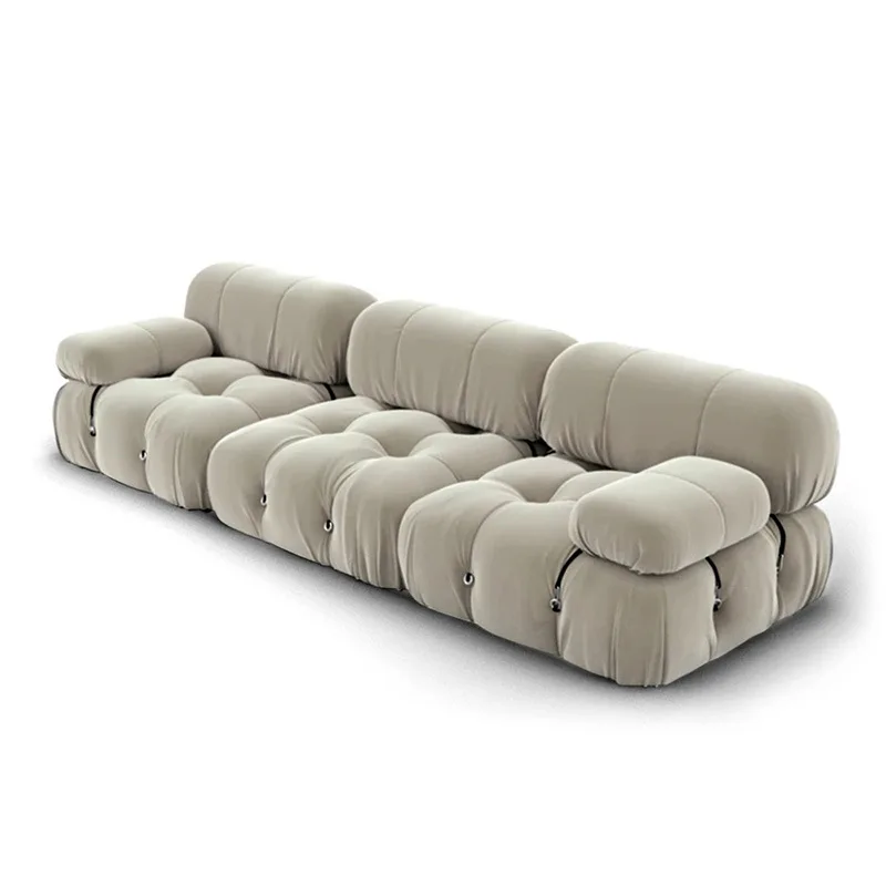 

Minimalist sofa fabric replica classic module sofa living room free combination square lamb wool