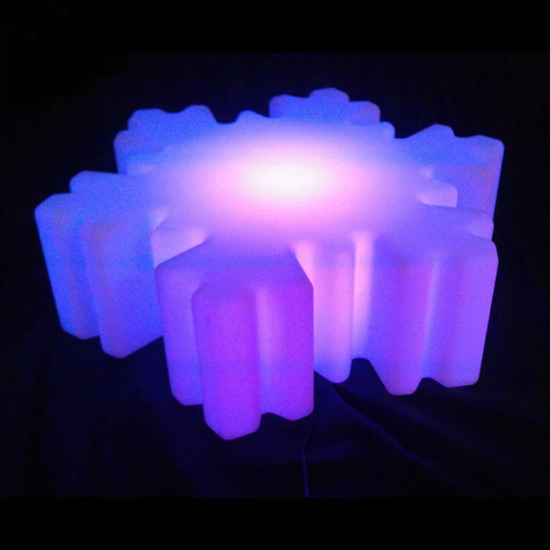 

L35*W40*H12cm, LED Snowflake, LED Table Lamps, Waterproof IP65, Rechargeable, LLDPE Masterial, 16 Color Change Night Lights, 1pc