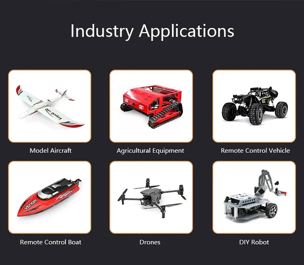 Transmisor HOTRC HT-10A RC 10CH 2,4G pantalla de 1,7 pulgadas con receptor de F-10A para aviones modelo RC barcos coche Drones Robots DIY