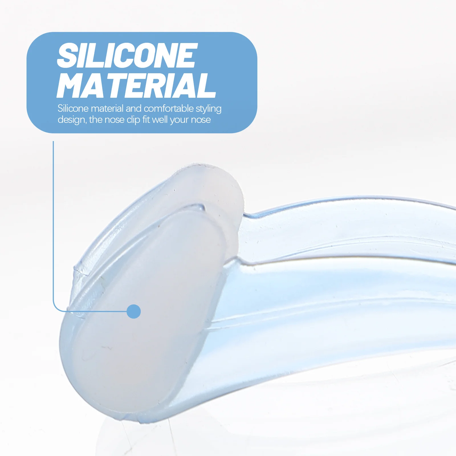 

3Pcs Swimming Nose Clips Silicone Anti Choking Nose Plugs for Kids Adults Comfortable Safe Practical Swimming Accessory