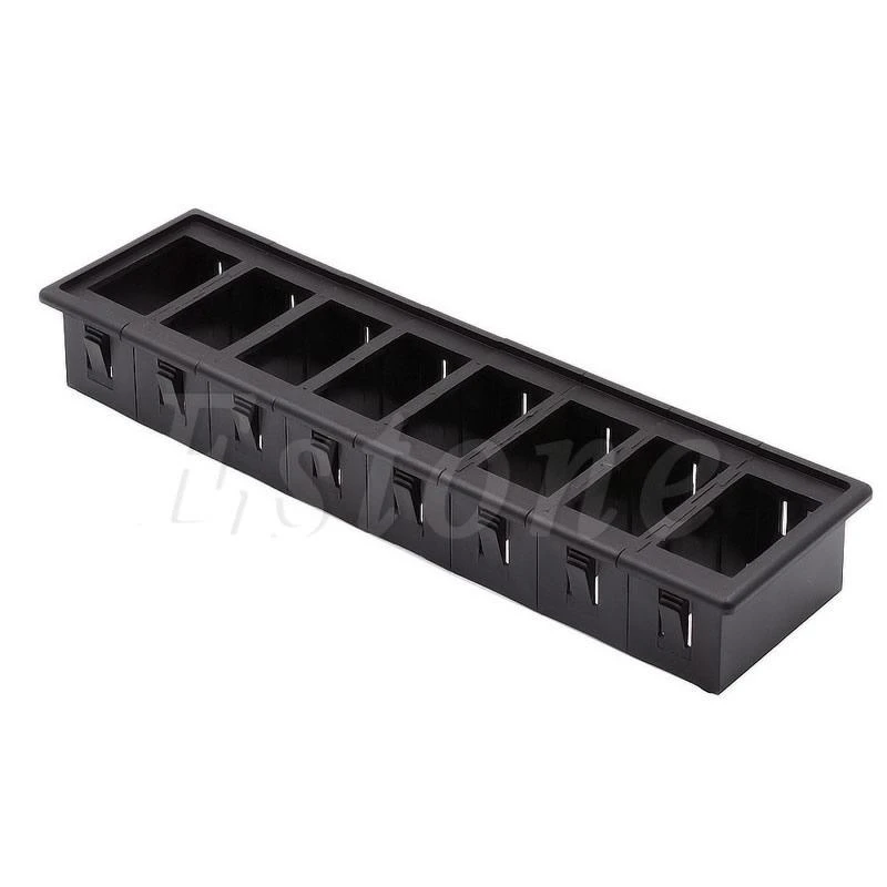 124B 8 Gang Boat Rocker Switch Clip Panel Patrol Holder Housing For ARB Carling