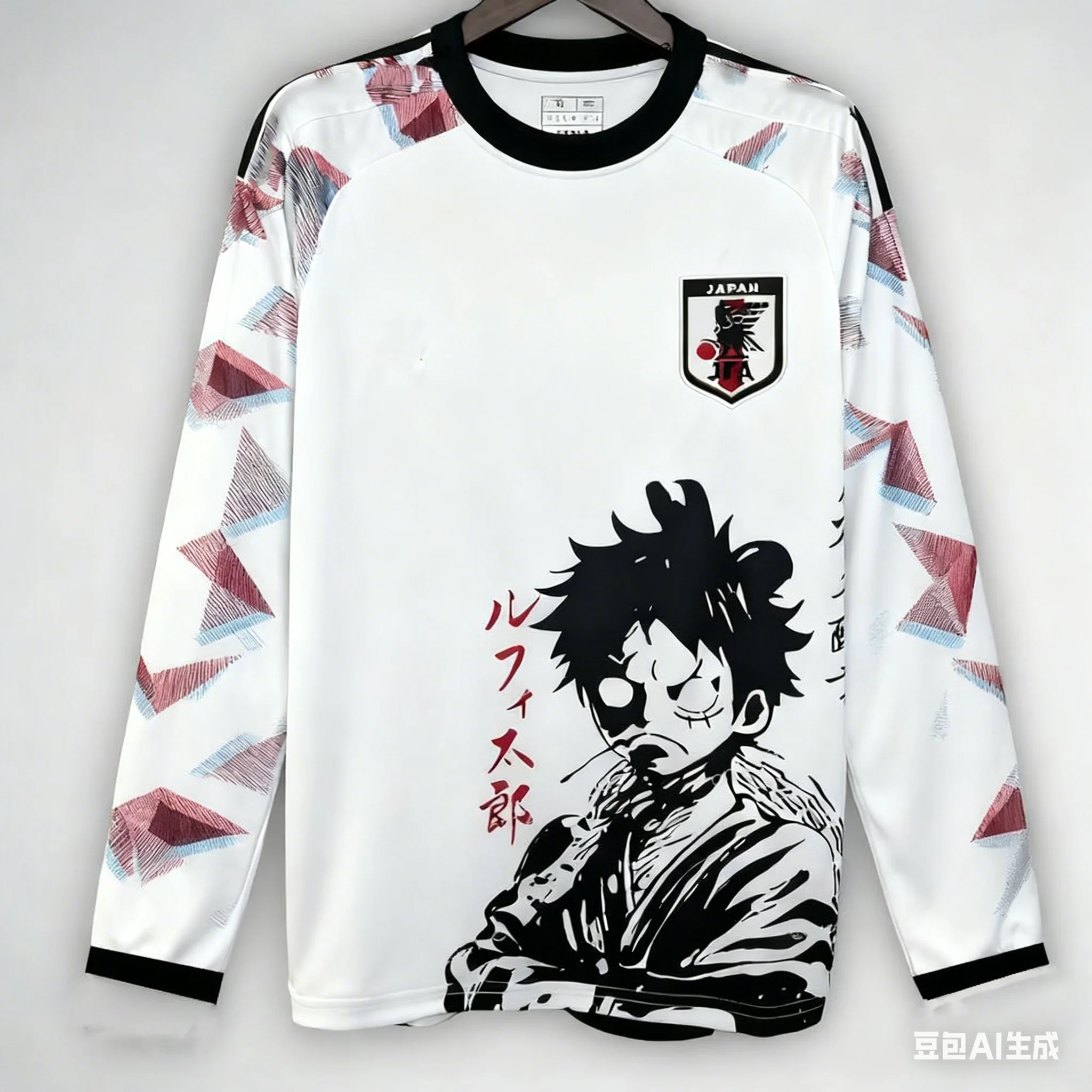 

2025 Adult Men Women Autumn Winter Special Edition Japanese One Piece Luffy Football Long Sleeve Jersey Christmas