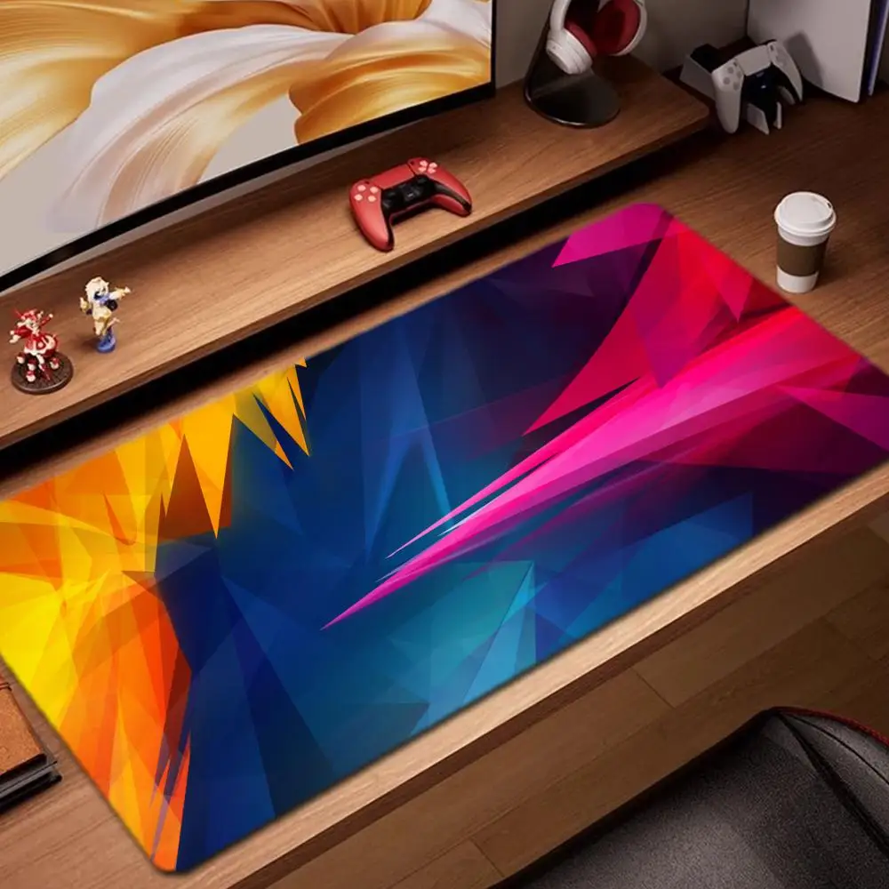 

abstract Mouse Pad Game Accessories keyboard pad XXL large locking edge 900X400 mm table mat Gaming mousepad