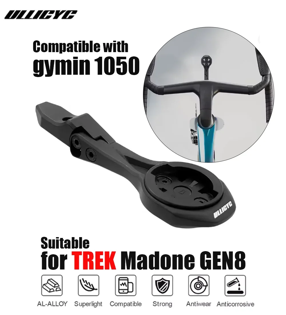 

For TREK Madone SLR GEN8 Integrated Handlebar Computer Mount Compatible With Gopro/GPS/Garmin/Bryton/Wahoo Aluminum Alloy