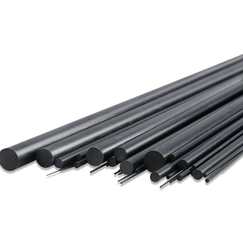 10Pcs/Lot Length 1000mm Solid Carbon Fiber Rod Diameter 1mm 1.5mm 2mm 3mm 4mm 5mm 6mm 7mm RC Aircraft Matte Rod