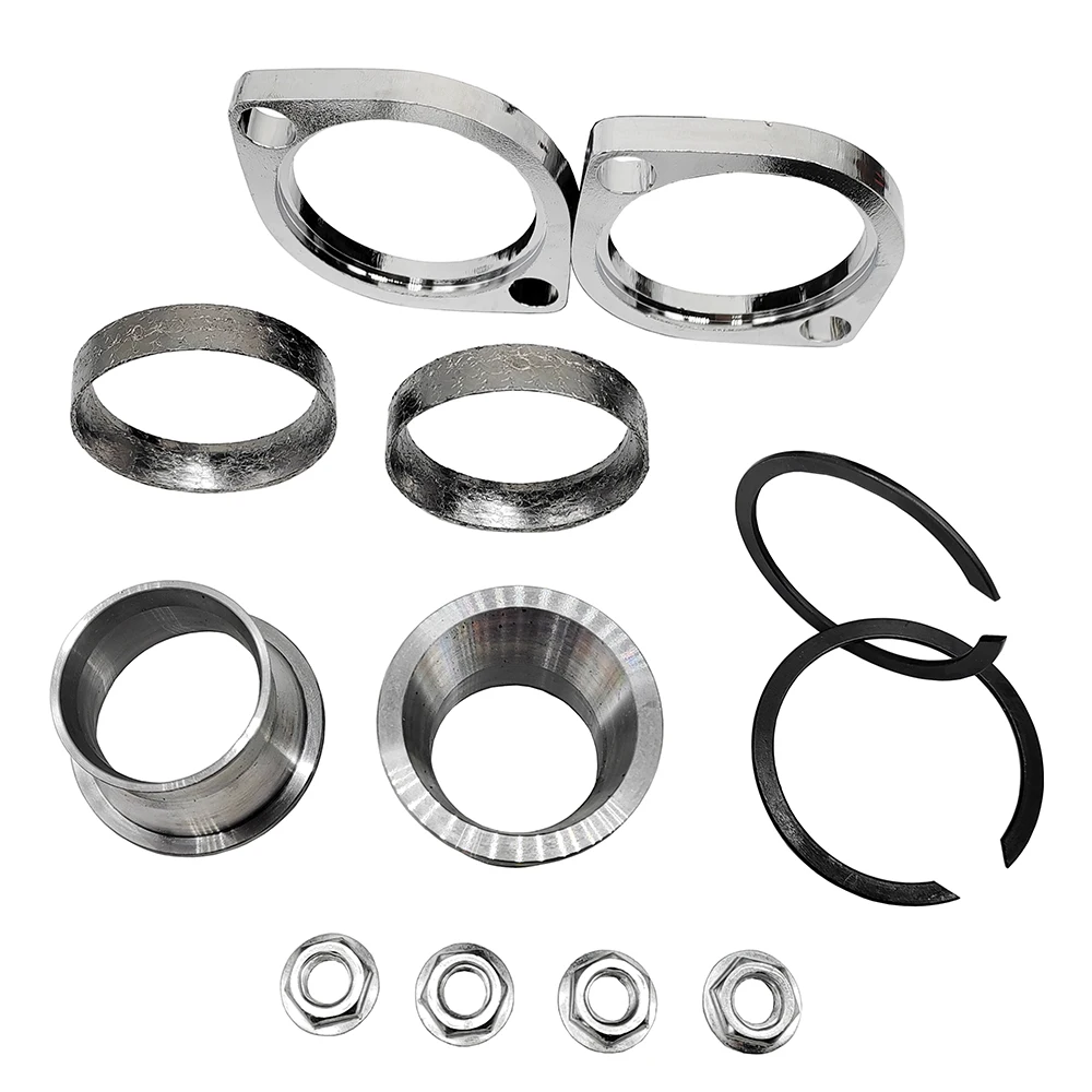 Exhaust Port Torque Cone + Flange Gasket Install Kit For 1999-2019 2020 2021 2022 Harley Touring