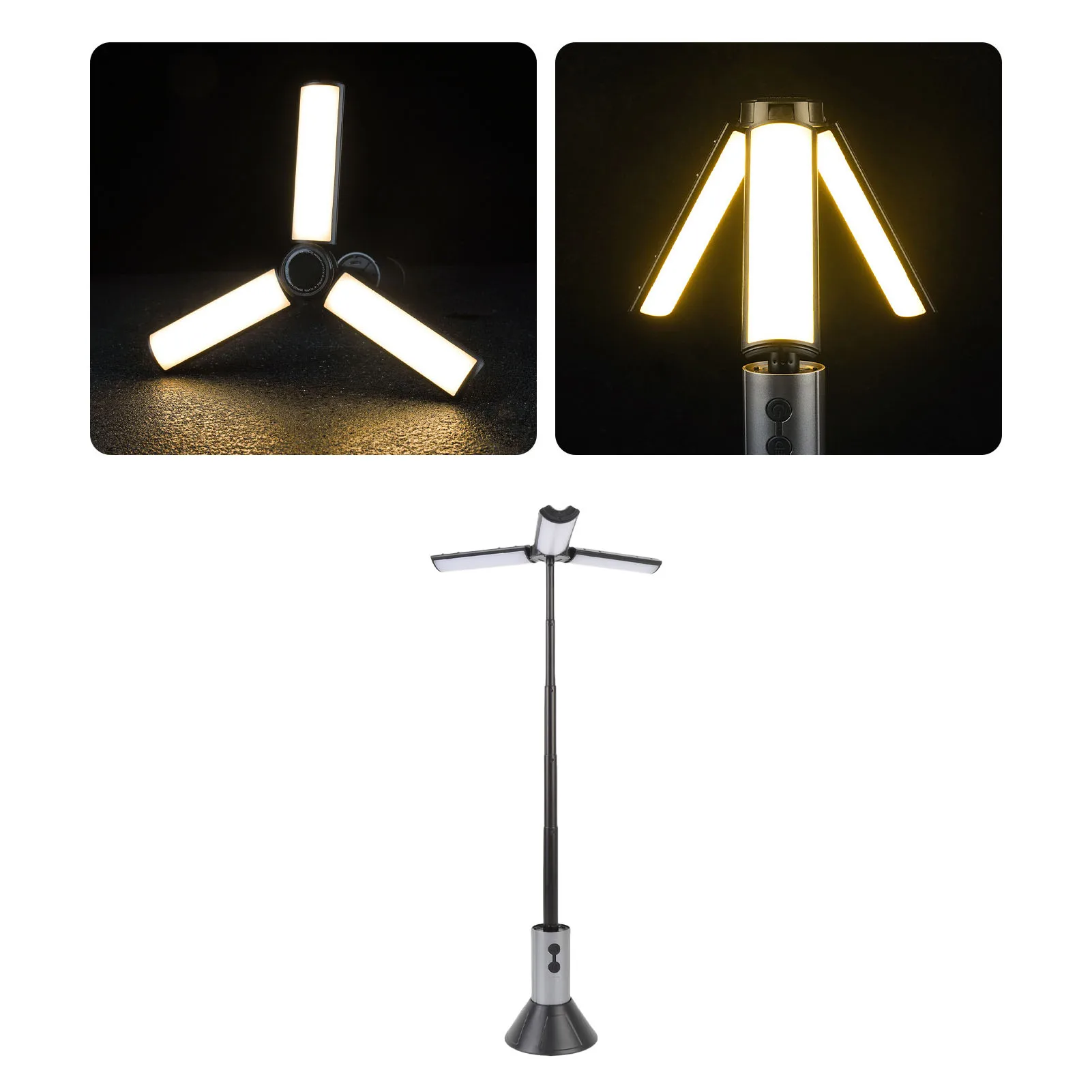 مصباح خيمة التخييم تلسكوبي ضوء التخييم متعدد الوظائف نوع C شحن قابلة للشحن المحمولة خيمة التخييم مصباح للخارجية