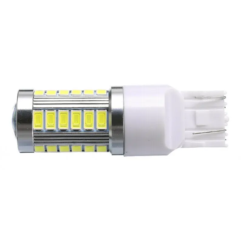 

Reverse LED Lights White 12V 33SMD 360 degree 4pcs 7440/7443/W21W Brake DC 12V No Error Parts Practical Useful