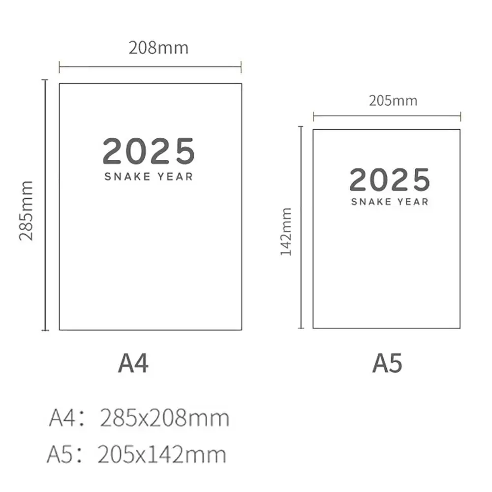 Portable A4 A5 Schedules Notebook Work Efficiency 24 Sheets Agenda Planner Learning Plan Life Check-in Planner Notebook Students