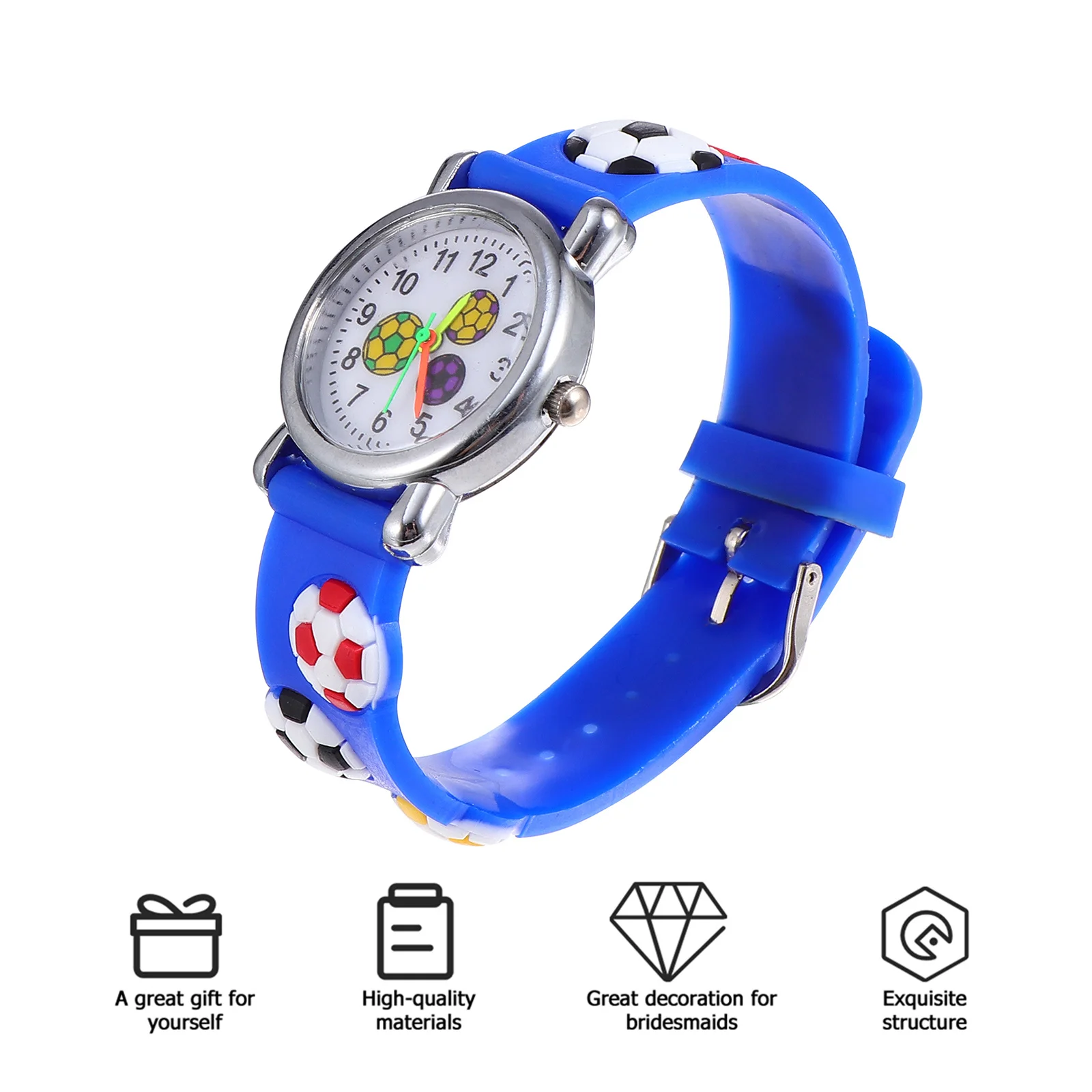 

1Pcs Cartoon Printed Watch Durable Wristwatch for Student Gift Fashionable Watch Wristwatch for