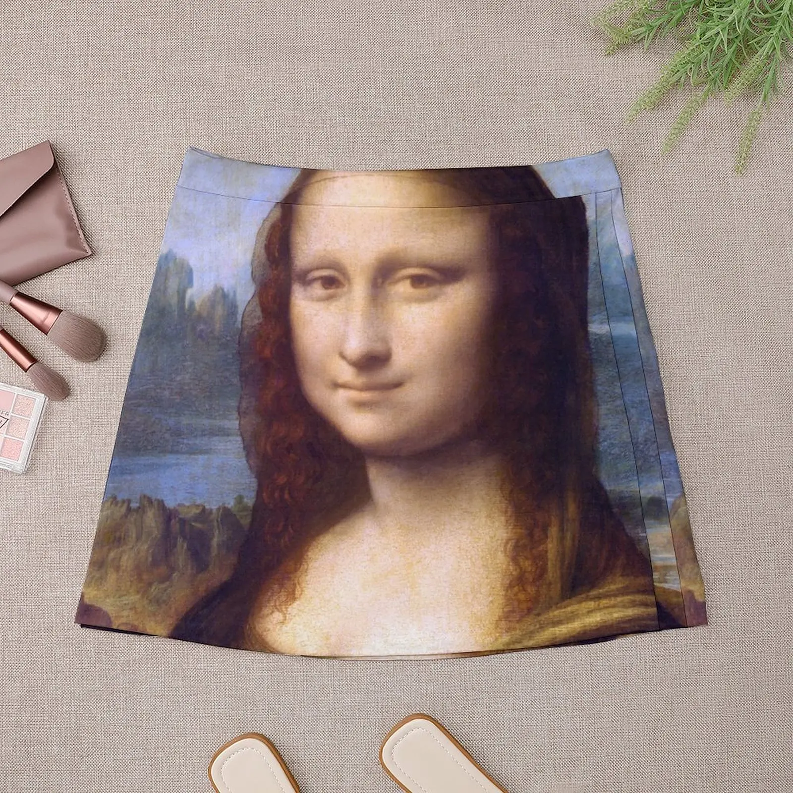 Mona Lisa by Leonardo da Vinci Digitally Restored Colors Mini Skirt dresses for prom Female clothing
