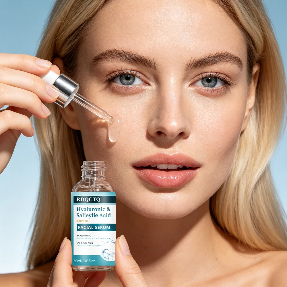 Facial Serum | Hyaluronic & Salicylic Acid Infused - Deep Hydration & Skin Softening  Daily Skincare Treatment for All Skin Type