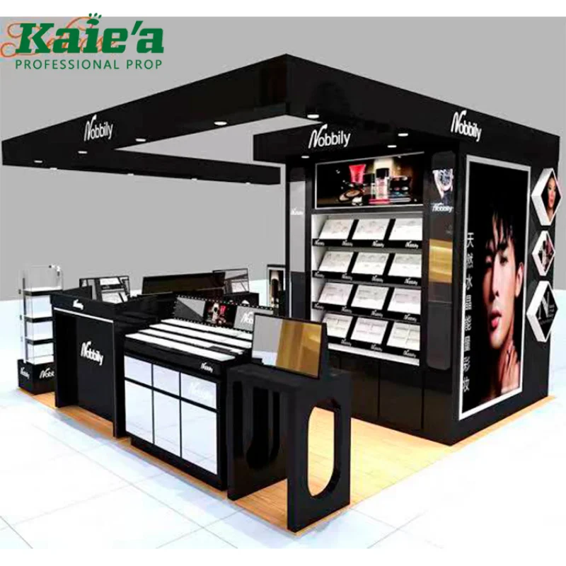 custom.متجر بيع بالتجزئة عرض مستحضرات التجميل الأثاث الخشبي متجر مستحضرات التجميل الرف بيع #5