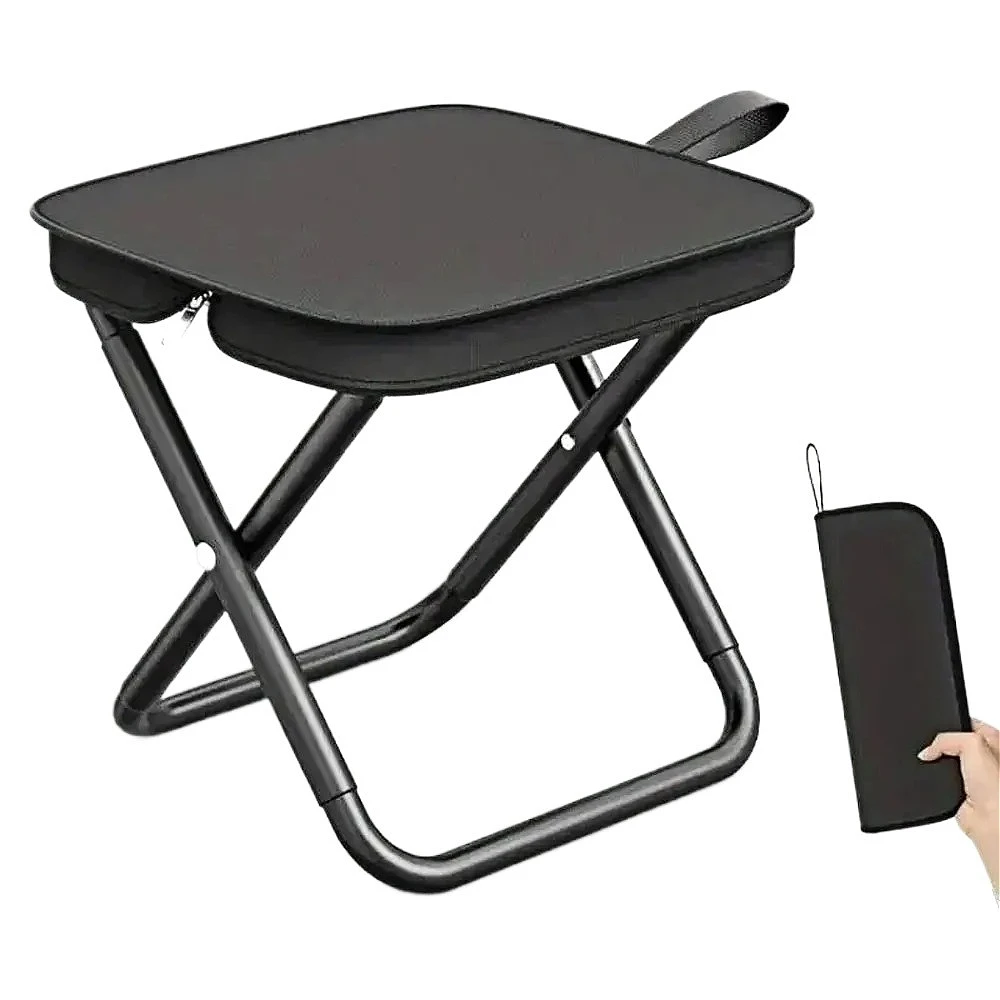 

Folding Chair for Outdoor Fishing Train Riding Park Camping Pencil Case Style Ultra-light Portable Stool Travel Essential