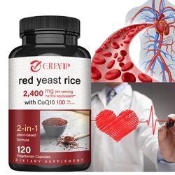 Red Yeast Rice Capsules - Benefits Cardiovascular Blood Circulation, Heart Health and Energy Production