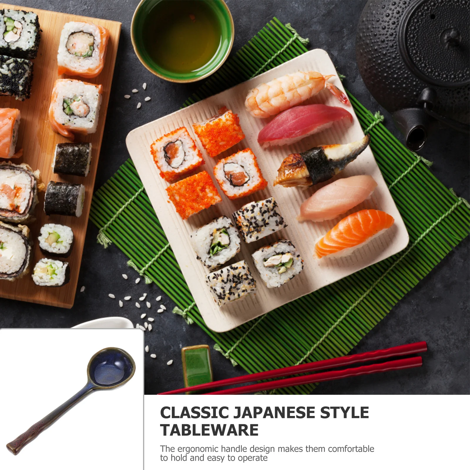 النمط الياباني ملعقة شوربة السيراميك المنزلية مطعم عصيدة الحلوى ملاعق الطعام ملعقة السيراميك ملاعق القهوة