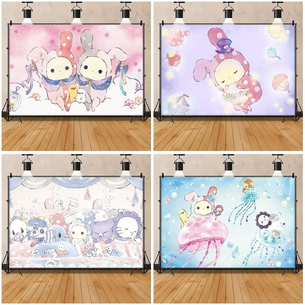 Niedlicher japanischer S-sentimentaler Zirkus-Fotohintergrund für Fototelefone für Fotos, Kunstpapier, Fotografie-Hintergrund, Weihnachten