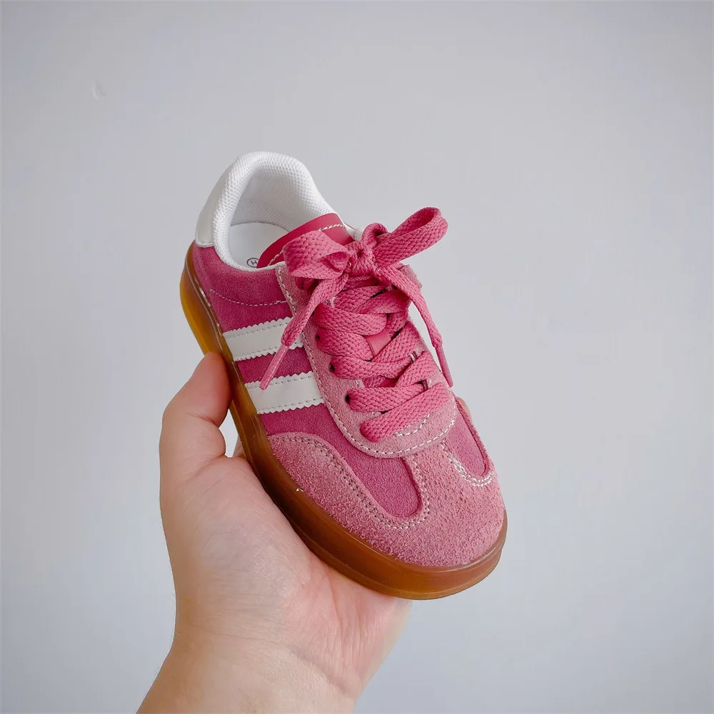 Zapatos de lona para niños y niñas, calzado de rendimiento escolar, a la moda, con fondo de galletas, transpirables