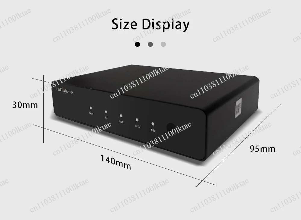 Wireless WiFi Bluetooth Audio Receiver Streaming Media Player