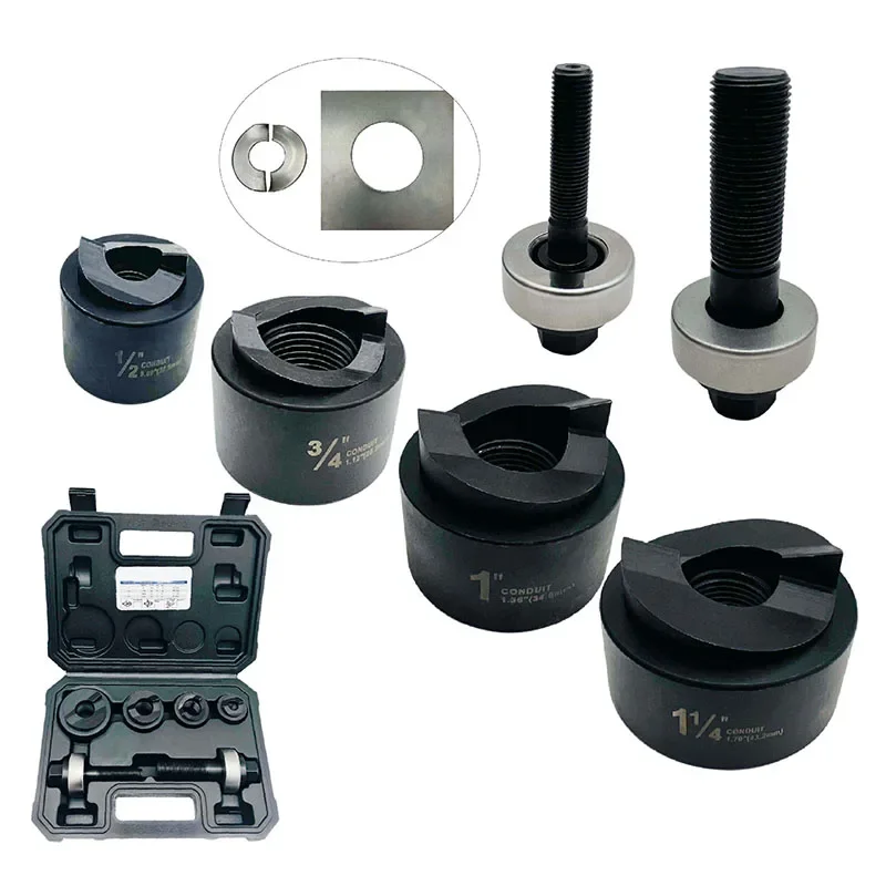 Ручной перфоратор MK-40, механический дырокол из нержавеющей стали/металлической пластины/перфоратор из мягкой стали 22,5-43,2 мм