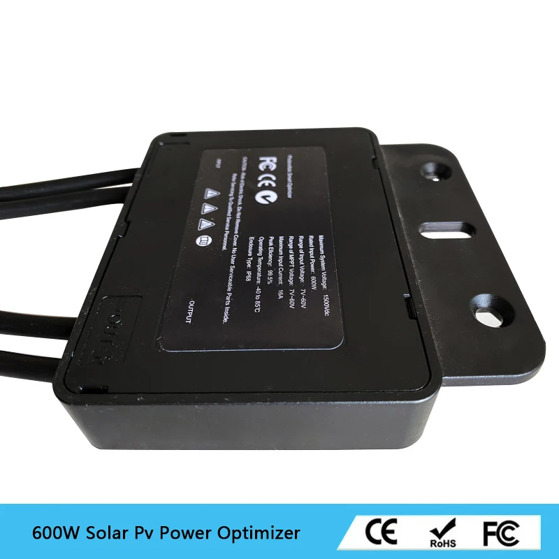 Optymalizator mocy MPPT Optymalizator mocy 600 W Wbudowany poziom modułu Funkcja fotowoltaiczna Nowy optymalizator słoneczny Optymalizator 600 W