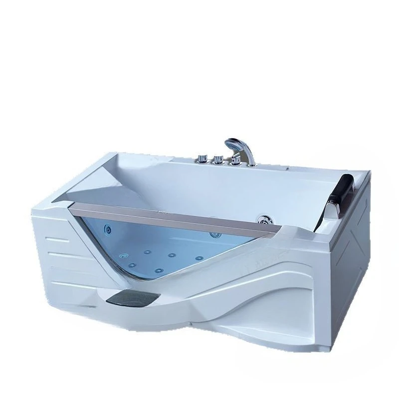 

Acrylic intelligent heating massage constant temperature surfing luxury glass single bathtub