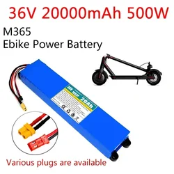 36V Battery 20Ah 18650 lithium battery pack 10S3P 20000mAh 500W Same port 42V Electric Scooter M365 Ebike Power Battery with BMS