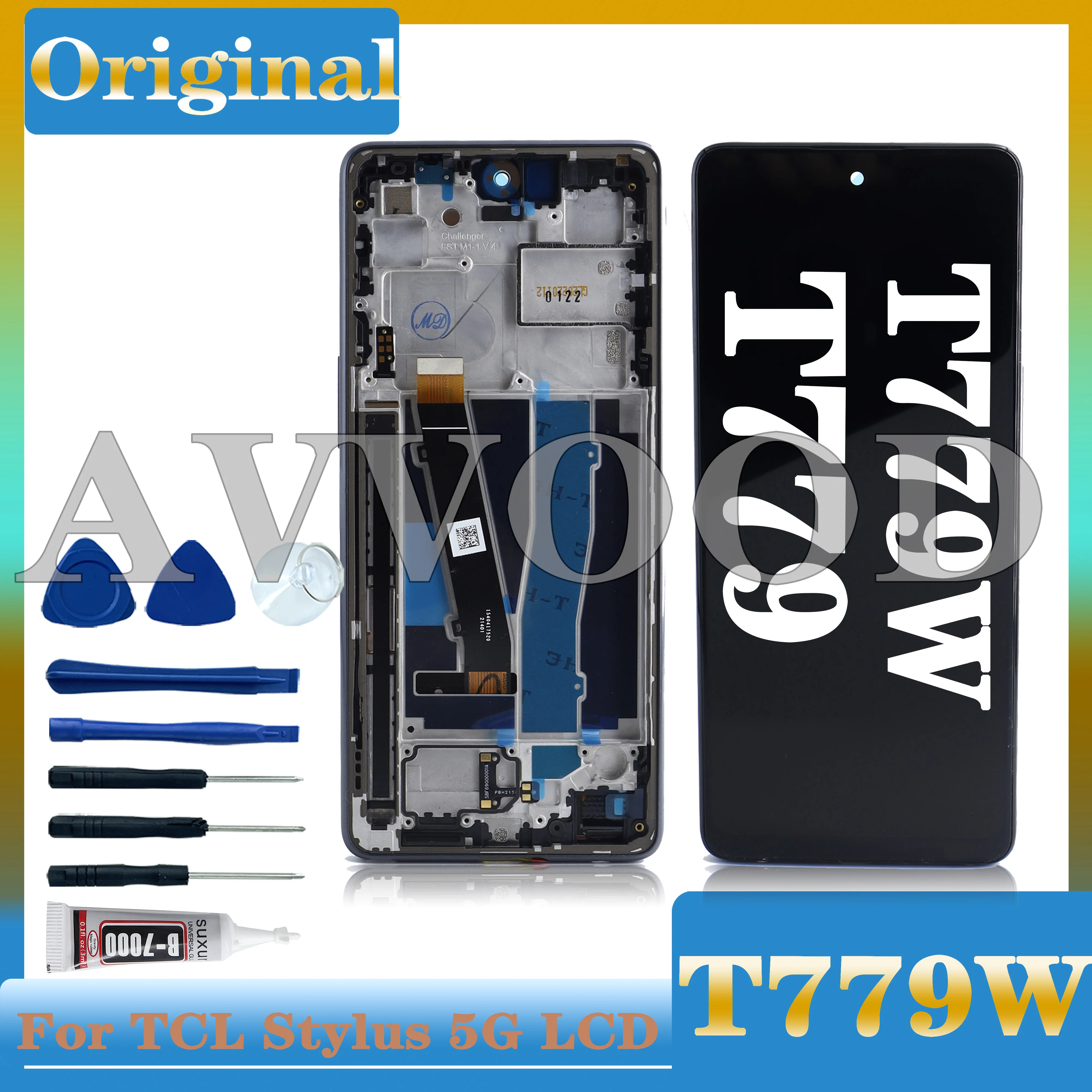 

6.81''Original New For TCL Stylus 5G LCD T779W Display Screen With Frame Touch Panel Digitizer For TCL Stylus5G T779 LCD Screen