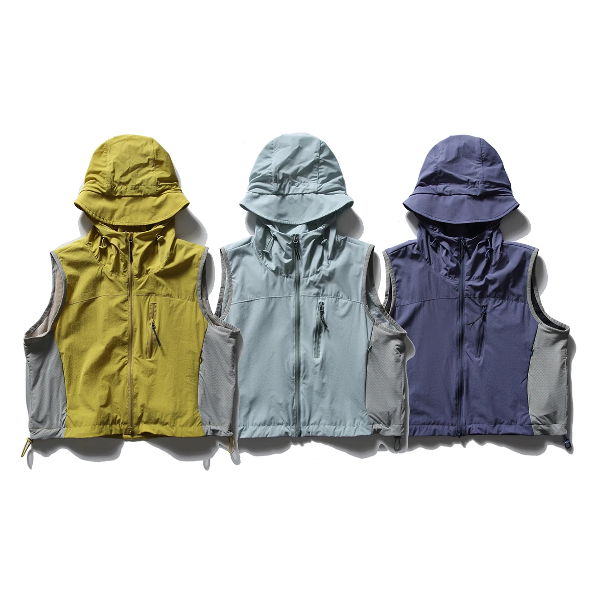 

Outdoor Techwear Short Hooded Vest Men Women Streetwear Fashion Loose Casual Cargo Vest Sleeveless Jacket Boys Girls Waistcoat