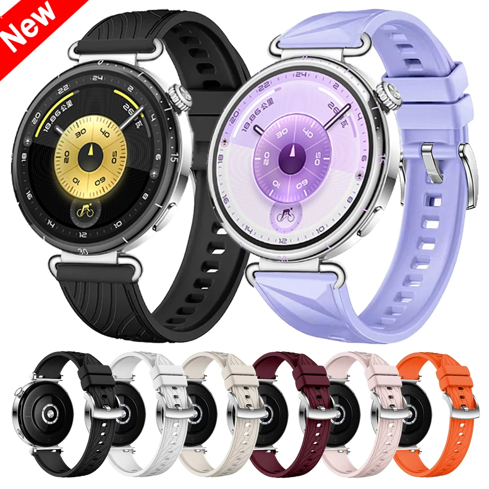 18 مللي متر الرياضة سيليكون حزام الساعات لساعة هواوي GT6 GT5 GT4 41 مللي متر GT5 Pro 42 مللي متر استبدال حزام ل Garmin Vivoactive 4s 3S سوار