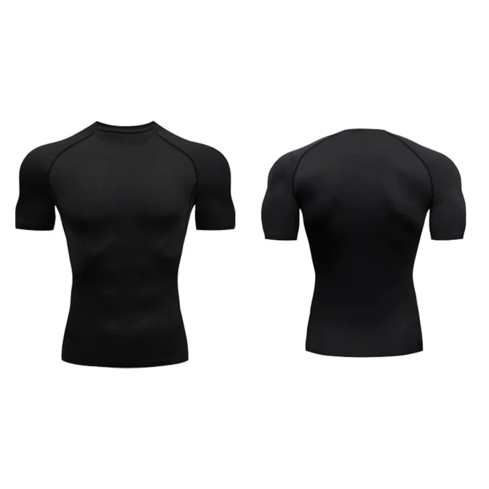 Quick Dry Quick Dry Gym T-Shirt New Casual Tight Running Speed Dry Clothing Dry Fit Short Sleeve Stretch Bodysuit Men