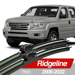 For Honda Ridgeline 2006-2022 Front Windshield Wiper Blades 2pcs Windscreen Window Accessories 2007 2012 2015 2017 2018 2020