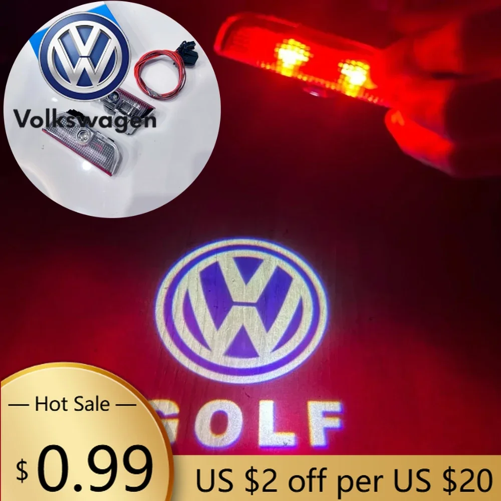 

For VW Volkswagen Jetta MK5 Golf Ambient LED Door Projection / Welcome Ghost Light for VW GOLF5/6/7/8 Passat B6 B7 B8 B9 C6 C7