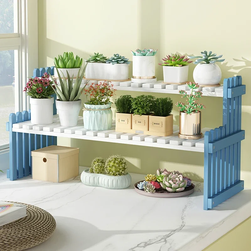 

Bamboo Indoor Plant Shelf Layers Window Bathroom Corner Holder Flower Shelf Patio Backdrop Soporte Macetas Balcony Furniture