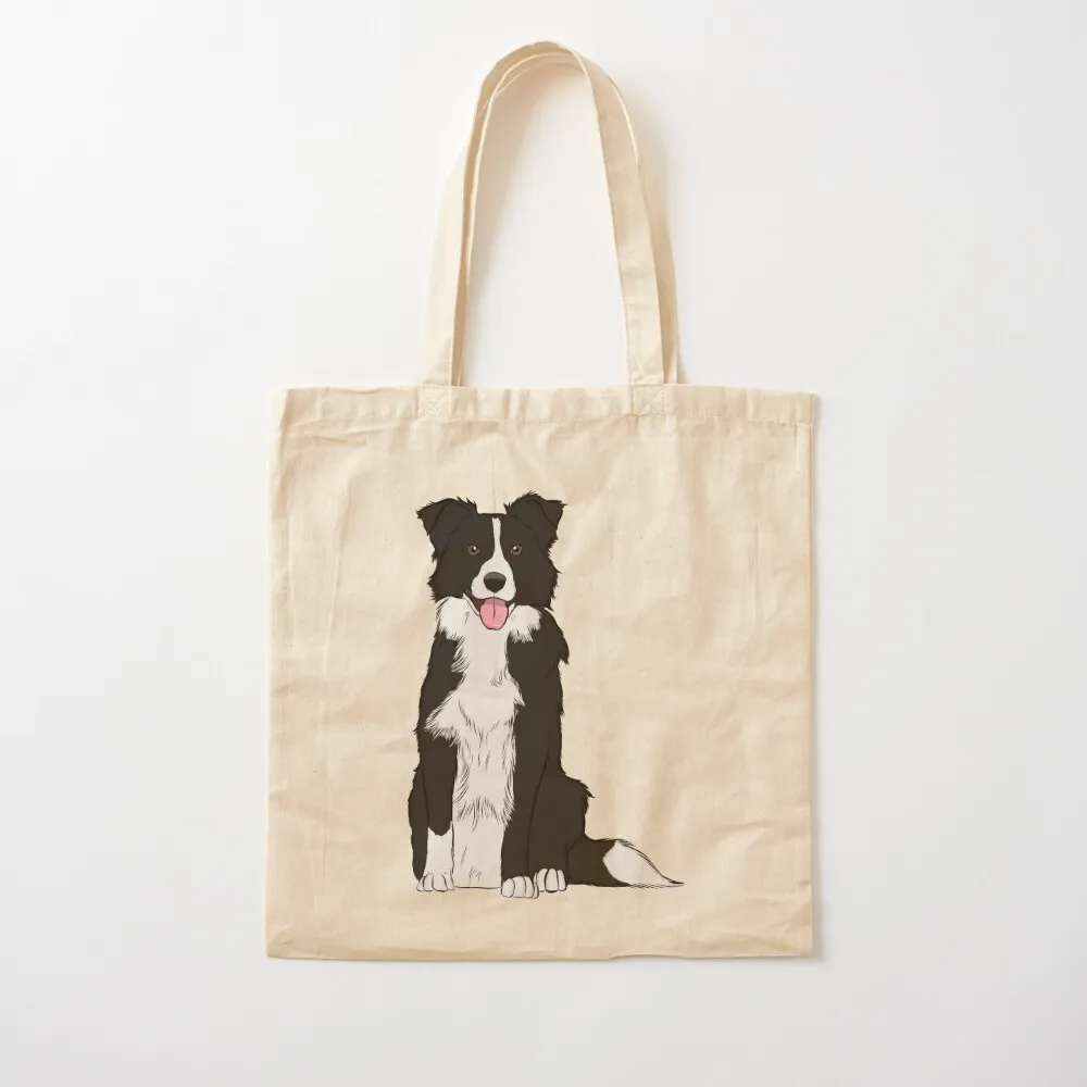 

Border Collie Tote Bag shoping bag shopper bag women canvas personalized tote