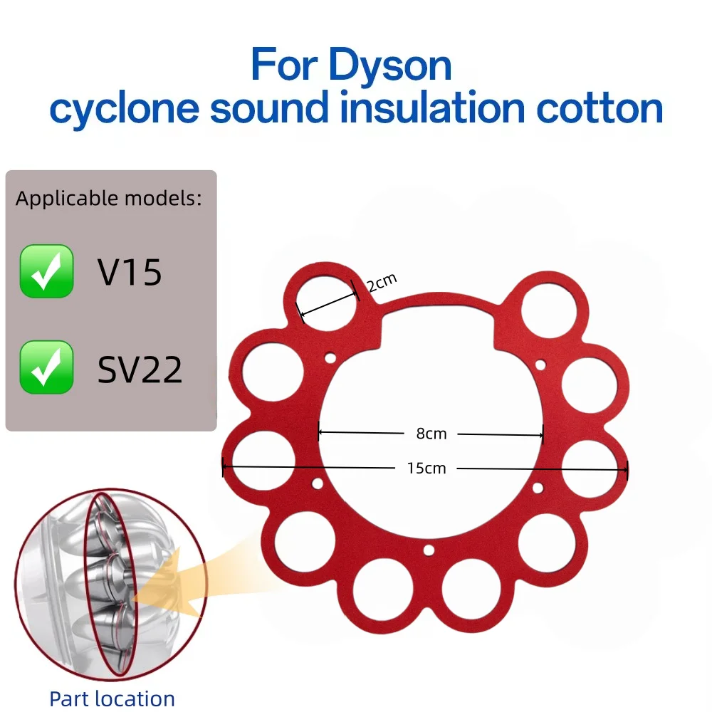 2/4PCS Soundproof cotton for Dyson V15 Cyclone sound insulation cotton sealing ring of vacuum cleaner Vacuum cleaner parts view 5