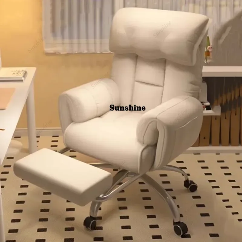 

Дизайнерское офисное кресло для компьютера, поворотное, роскошное, удобное, мобильное, эргономичное, для отдыха, милое, мебель для салона