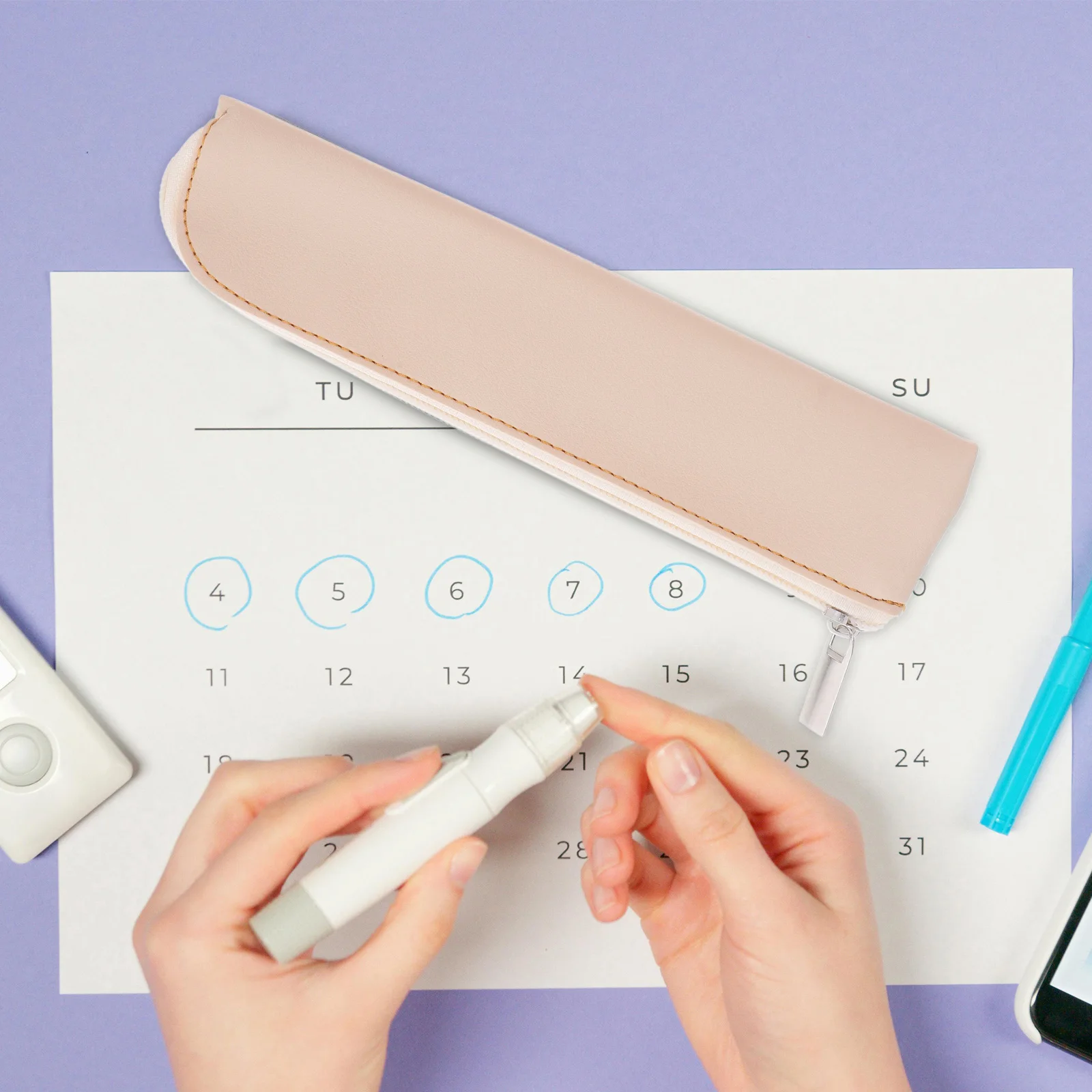 

Маленькая тонкая сумка для ручек с инсулином, портативный пенал на молнии, дорожный милый держатель для ручек для кошелька, сумка для хранения канцелярских принадлежностей