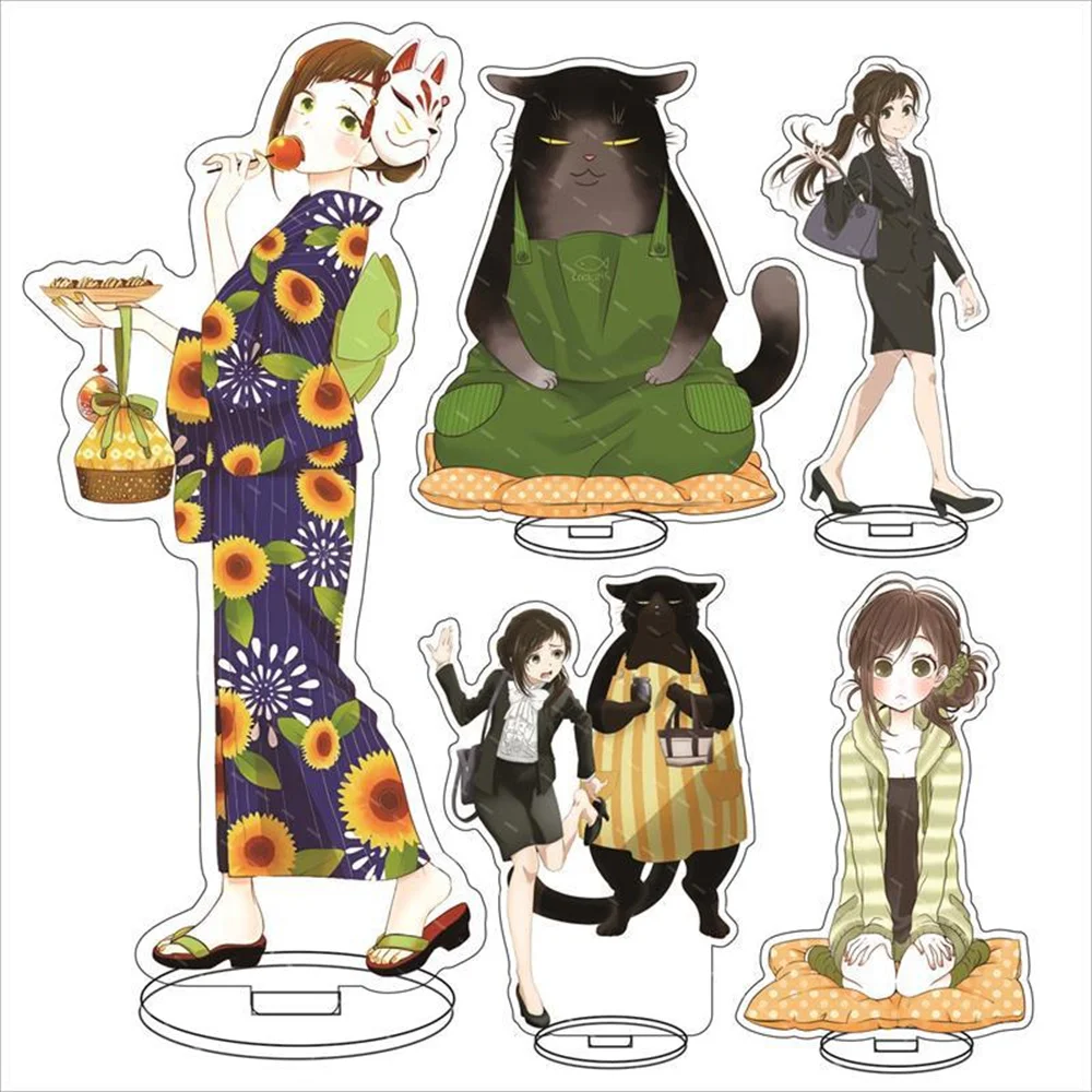 Anime The Masterful Cat Is Depressed Again Today Acrylic Stand Model Figure Cosplay Plate Holder Topper Birthday Fans Gift