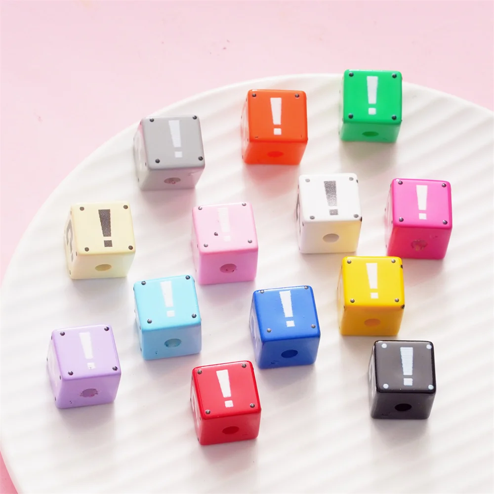 CH06 Cartoon Square Exquisite Bead Mobile Phone Chain Minimalist Keychain DIY Hair Rope Jewelry Workmanship Accessories
